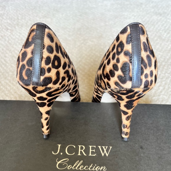 J. CREW   LEOPARD HAIR CALF   D'ORSAY PUMPS         Size: 9.5        ***NWT*** - Picture 9 of 15